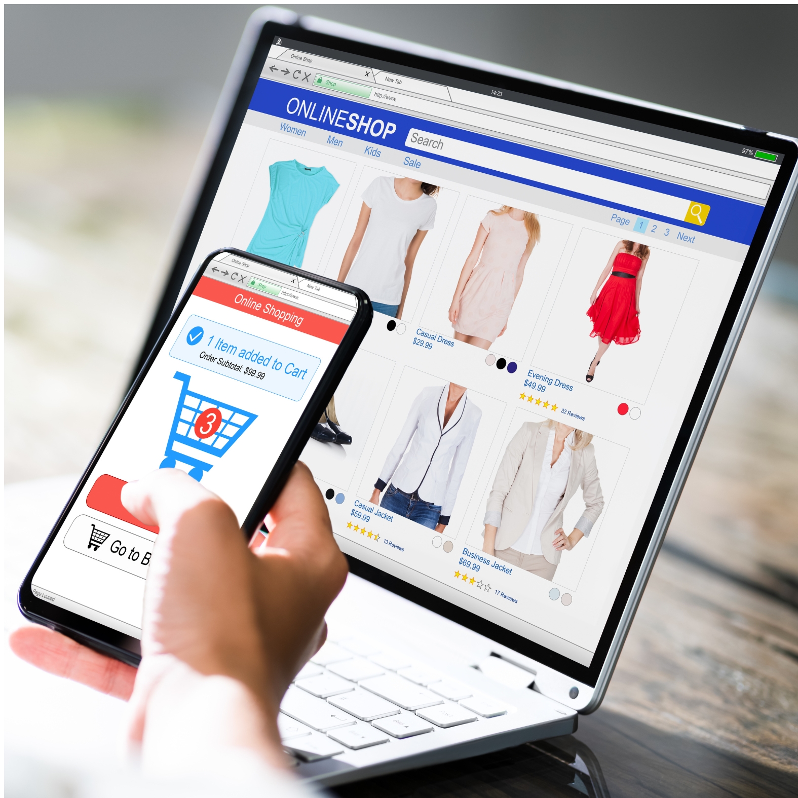 Diseño Página Web y Tienda Virtual