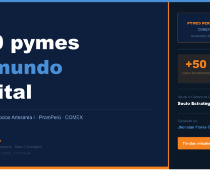 Digitalización de pymes en Perú